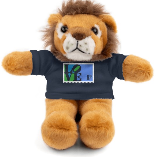 Discover Love Stamp Stencil (Robert Indiana) - Love - Stuffed Animals With Tee