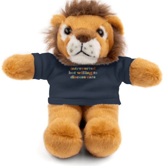 Discover Introverted But Willing To Discuss Cats Cat Mom Stuffed Animals With Tee