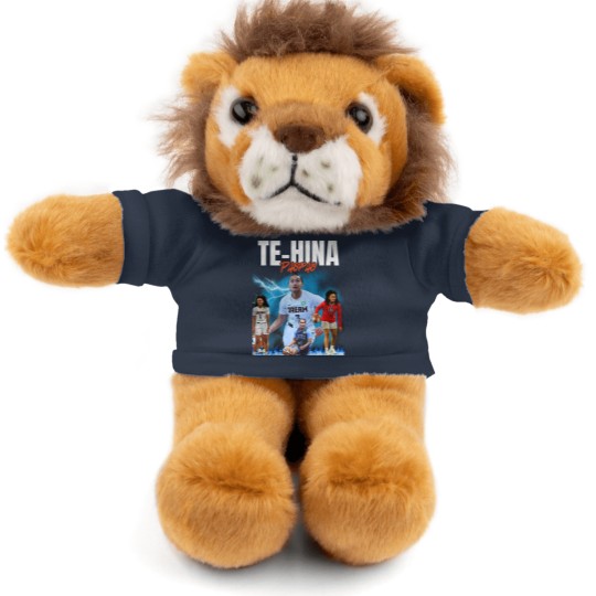 Discover Te-Hina Paopao Graphic Basketball Stuffed Animals With Tee, Unisex Sports Stuffed Animals With Tee