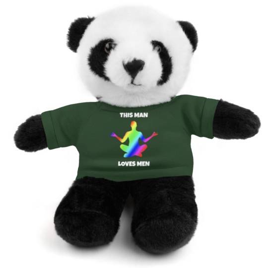 Discover This Man loves Men rainbow colors gay men Stuffed Animals With Tee