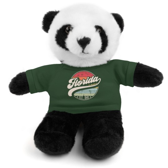 Discover Retro Florida Home State FL Cool 70s Style Sunset Stuffed Animals With Tee