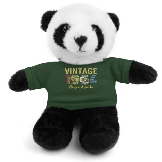 Discover 57th Birthday Stuffed Animals With Tee for Men - Retro Birthday - 1964 Original Parts
