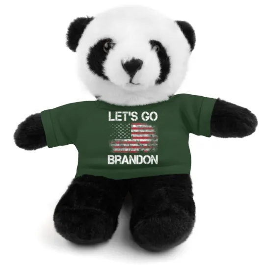 Discover Let's Go Brandon Vintage American Flag Patriotic on back Stuffed Animals With Tee