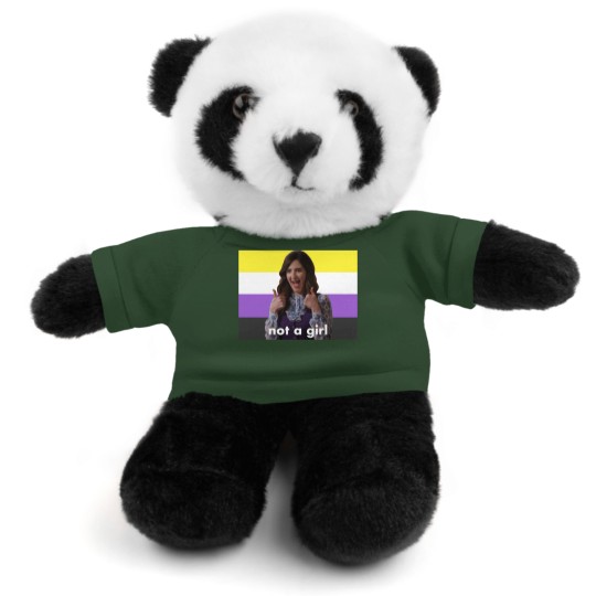 Discover Nonbinary Janet “Not a Girl” (The Good Place) - The Good Place - Stuffed Animals With Tee