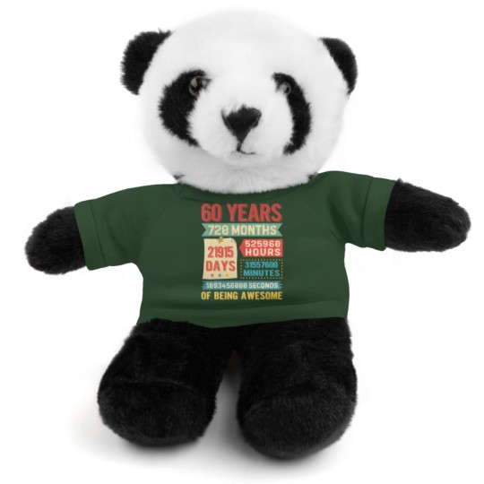 Discover Turning 60 Years Old 60Th Birthday Decorations Bda Stuffed Animals With Tee
