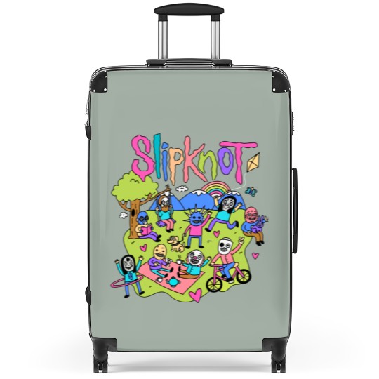 Discover SL.I.P.KN.OT Suitcases - All Hope Is Gone Suitcases - The End So Far Merch -  The Gray Chapter Suitcases