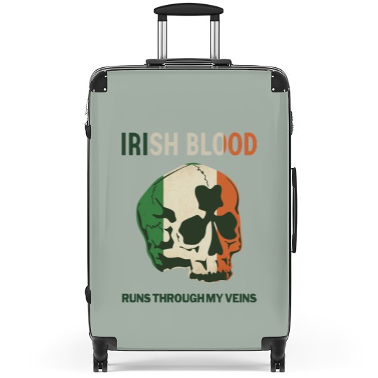 Discover Irish Blood run through my Veins Suitcases