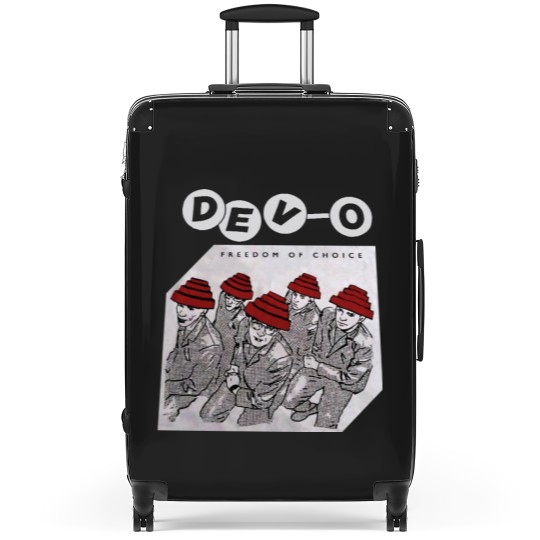 Discover Devo Band PREMIUM Suitcases, Devo Freedom and Choice Suitcases