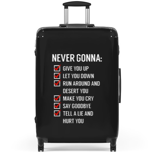 Discover Rick Astley - Never gonna give you Up Suitcases
