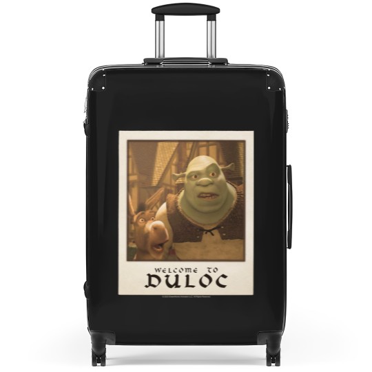 Discover Shrek Welcome To Duloc Shrek And Donkey Polaroid Suitcases