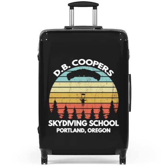 Discover D B Coopers Skydiving School Portland Oregon Funny Suitcases