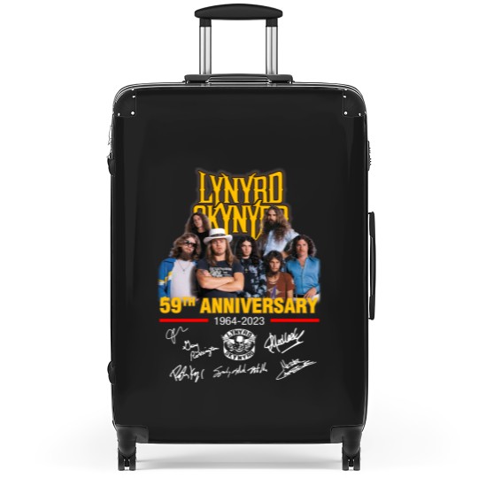 Discover Lynyrd Skynyrd 59th Anniversary 1964-2023 Signatures Suitcases