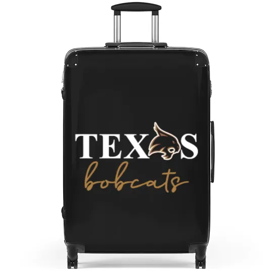Discover Texas State Bobcats - Texas State bobcats Suitcases  - Bobcats Suitcases - Texas Bobcats  - Eat Em up bobcats Suitcases - TXST bobcats
