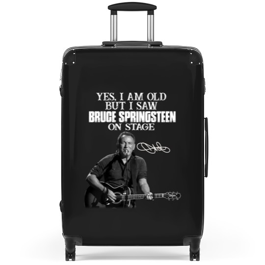 Discover SHUINIU Yes I Am Old But I Saw Bruce-Springsteen On Stage Suitcases Vintage Gift Black