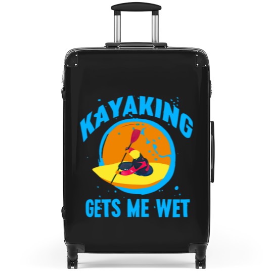 Discover Hubie Halloween Inspired "Kayaking Gets Me Wet" Suitcases