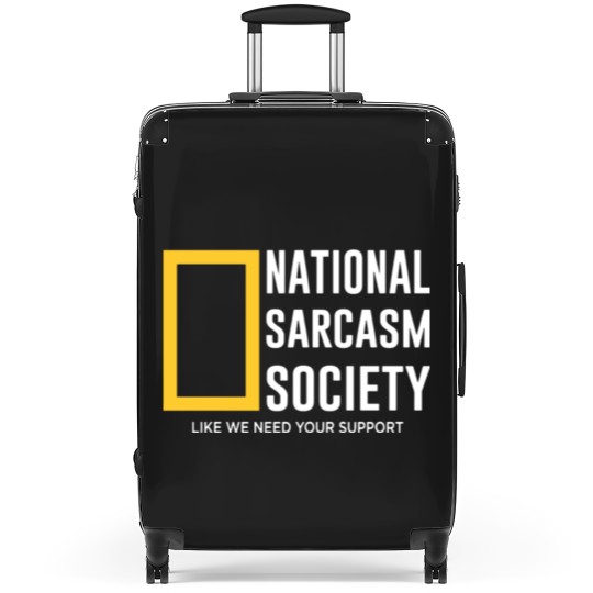 Discover national sarcasm society Suitcases