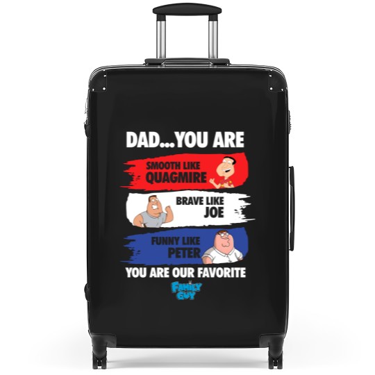 Discover Family Guy Suitcases, Smooth Like Quagmire Suitcases, Brave Like Joe Suitcases