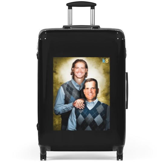 Discover Streetwear - Football Justin Herbert and Jim Harbaugh Suitcases