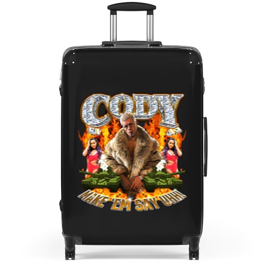 Discover Cody Rhodes Make 'Em Say Uhh Suitcases Cotton Men's Suitcases
