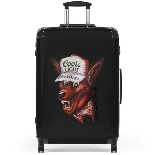Discover Beer Wolf Oversized Suitcases - White