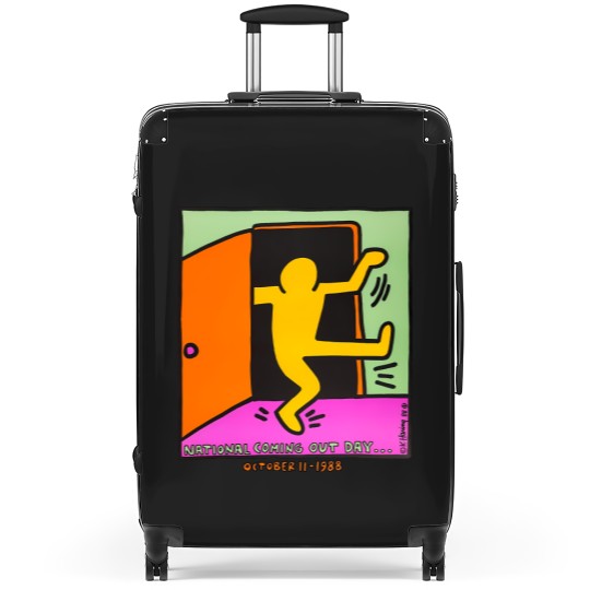 Discover vintage keith haring 1988 Suitcases national coming out day