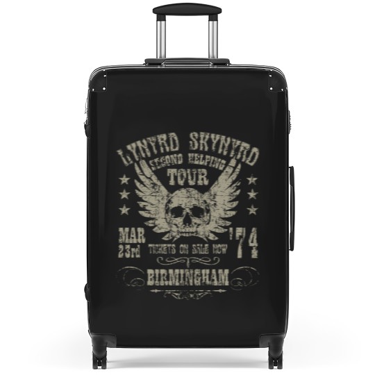 Discover Lynyrd Skynyrd 1974, distressed Suitcases, Lynyrd Skynyrd rock band Suitcases