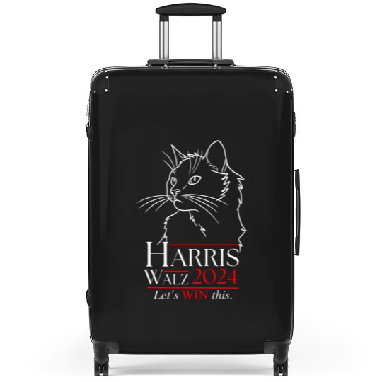 Discover Harris Walz 2024 Suitcases Cat Lady for Kamala Harris Walz Suitcases Cat Ladies