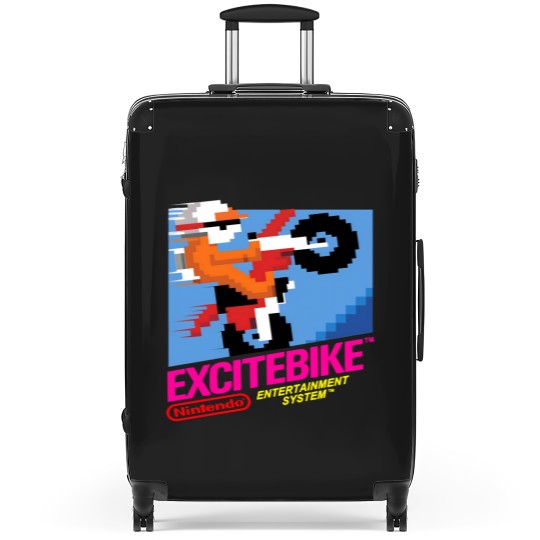 Discover NES Excitebike Transparent Suitcases