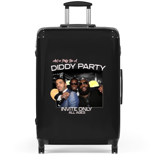 Discover Aint No Party Like A Diddy Party Ver 3, Rap Unisex Suitcases
