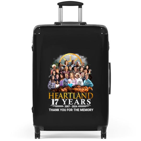 Discover Heartland 17th Anniversary Suitcases, Heartland Thank For Memories Suitcases, Classic Movie Suitcases