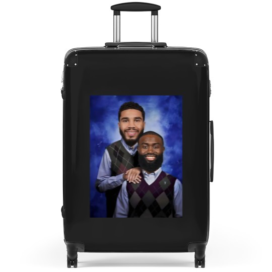 Discover Jayson Tatum and Jaylen Brown "Step Brothers" Portrait Suitcases