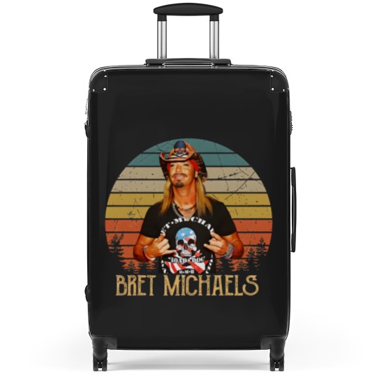Discover New Popular Bret Michaels Vintage Gift For Fans Suitcases