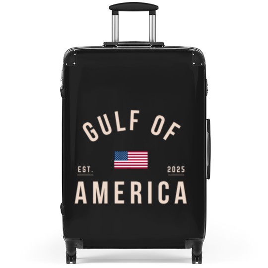 Discover Gulf of America Suitcases, Comfort Colors Unisex Patriotic Suitcases, United States of America Suitcases