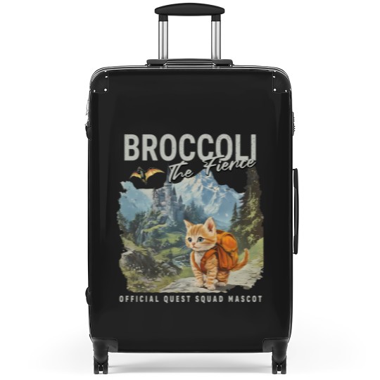 Discover Broccoli the Fierce Suitcases, Sworn Protector of the Quest Squad Suitcases, Fourth Wing Inspired