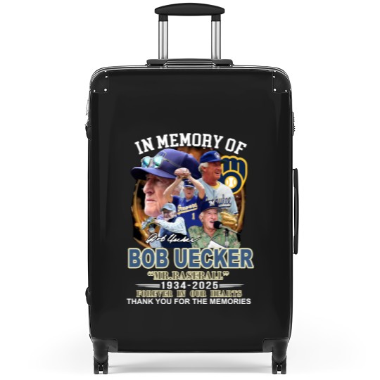 Discover Mr. Baseball In Memory Of Bob Uecker Forever In Our Hearts 1934-2025 Suitcases