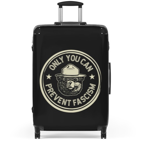 Discover Vintage Smokey The Resist Bear Only You Can Prevent Fascism Unisex Suitcases