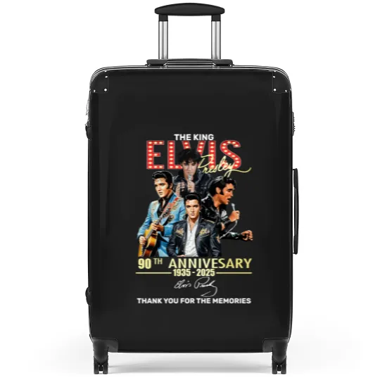 Discover Elvis Presley tour 2025, Elvis 90th Anniversary Suitcases 2D