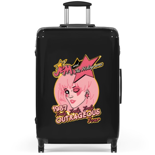 Discover Jem & The Holograms Suitcases, Jem Outrageous Tour Suitcases
