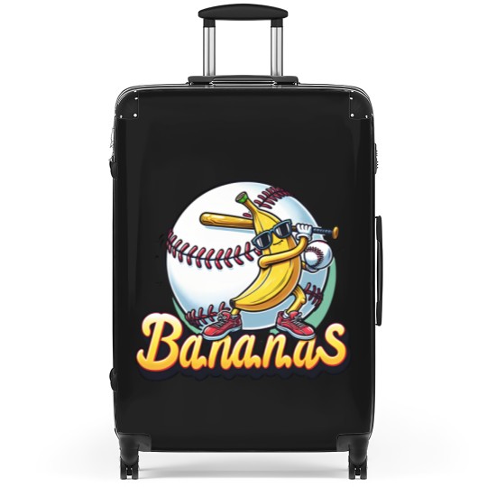 Discover Let's Go Bananas Baseball Suitcases, Sports Team Mascot Suitcases