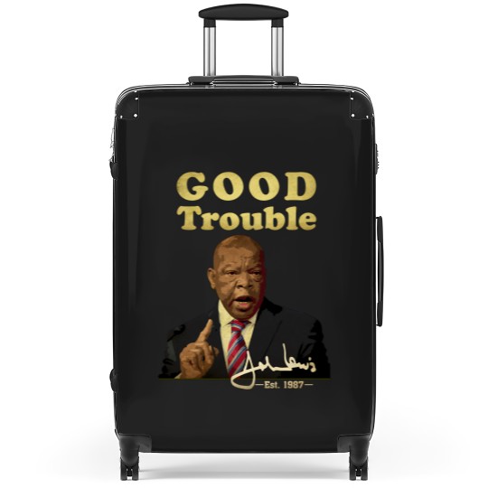 Discover Good trouble john lewis signature est 1987 Classic Suitcases