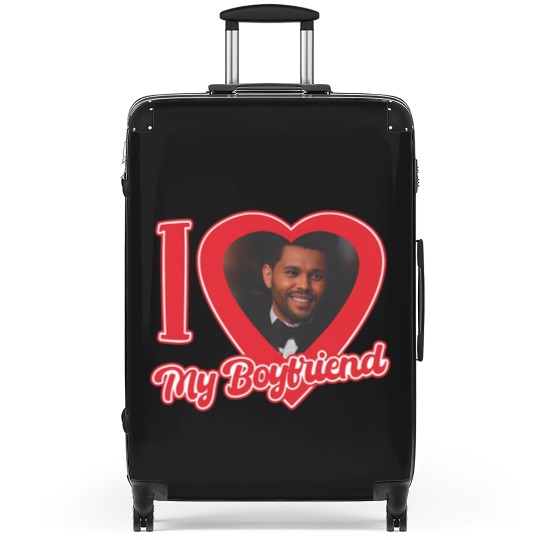 Discover I Love My Boyfriend Weeknd, Abel Unisex Heavy Cotton Suitcases