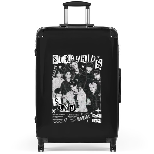 Discover Vintage Stray Kids World Tour 2025 Comfort Color Suitcases Maniac Kpop Concert Fan Made 2025 Suitcases