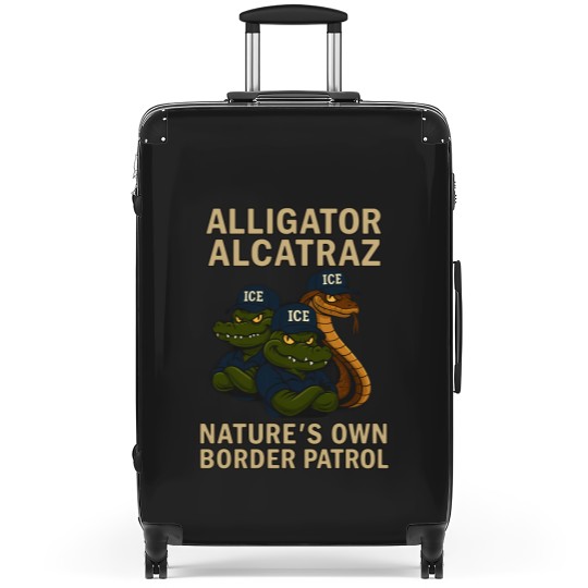 Discover Alligator-Alcatraz - Alligator Alcatraz Fl Retro - Suitcases