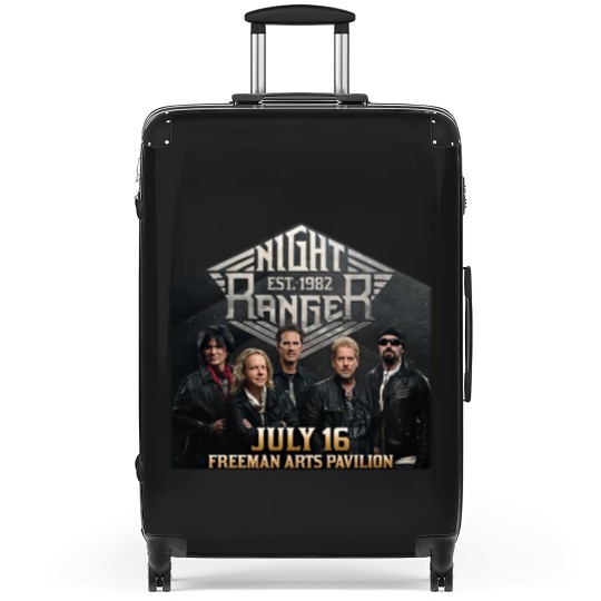 Discover New Night Ranger 2024 Tour Short Sleeve Gift For Fan Suitcases