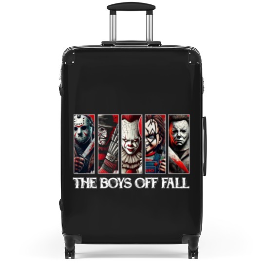Discover The Boys Of Fall Suitcases, Halloween Horror Characters Suitcases, Friends Horror Characters Suitcases