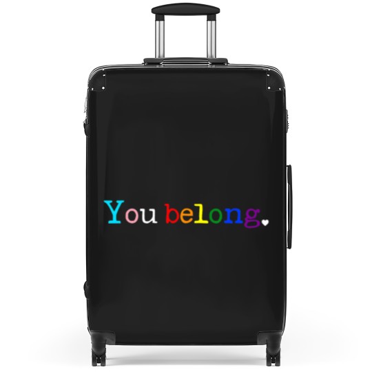 Discover Gay Pride LGBT Support And Respect You Belong Transgender Suitcases