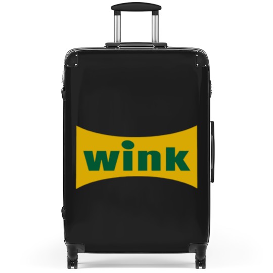 Discover Wink Grapefruit Flavored Soft Drink Soda Pop Logo Suitcases