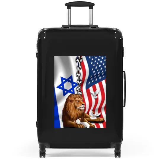 Discover American Israel Israeli Flag, Lion Of Judah American Israeli Flag Suitcases
