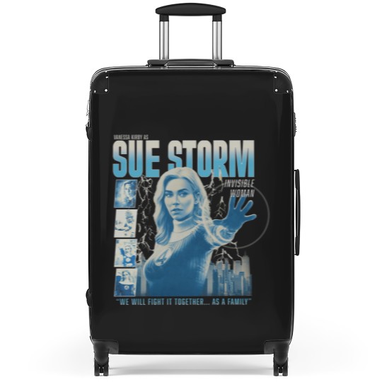 Discover Vintage Sue Storm File Invisible Woman Suitcases, Fantastic Four First Steps Suitcases