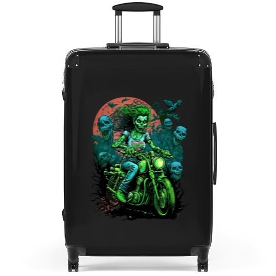 Discover Zombie Girl riding a motorcycle.png American Chopper.png Suitcases